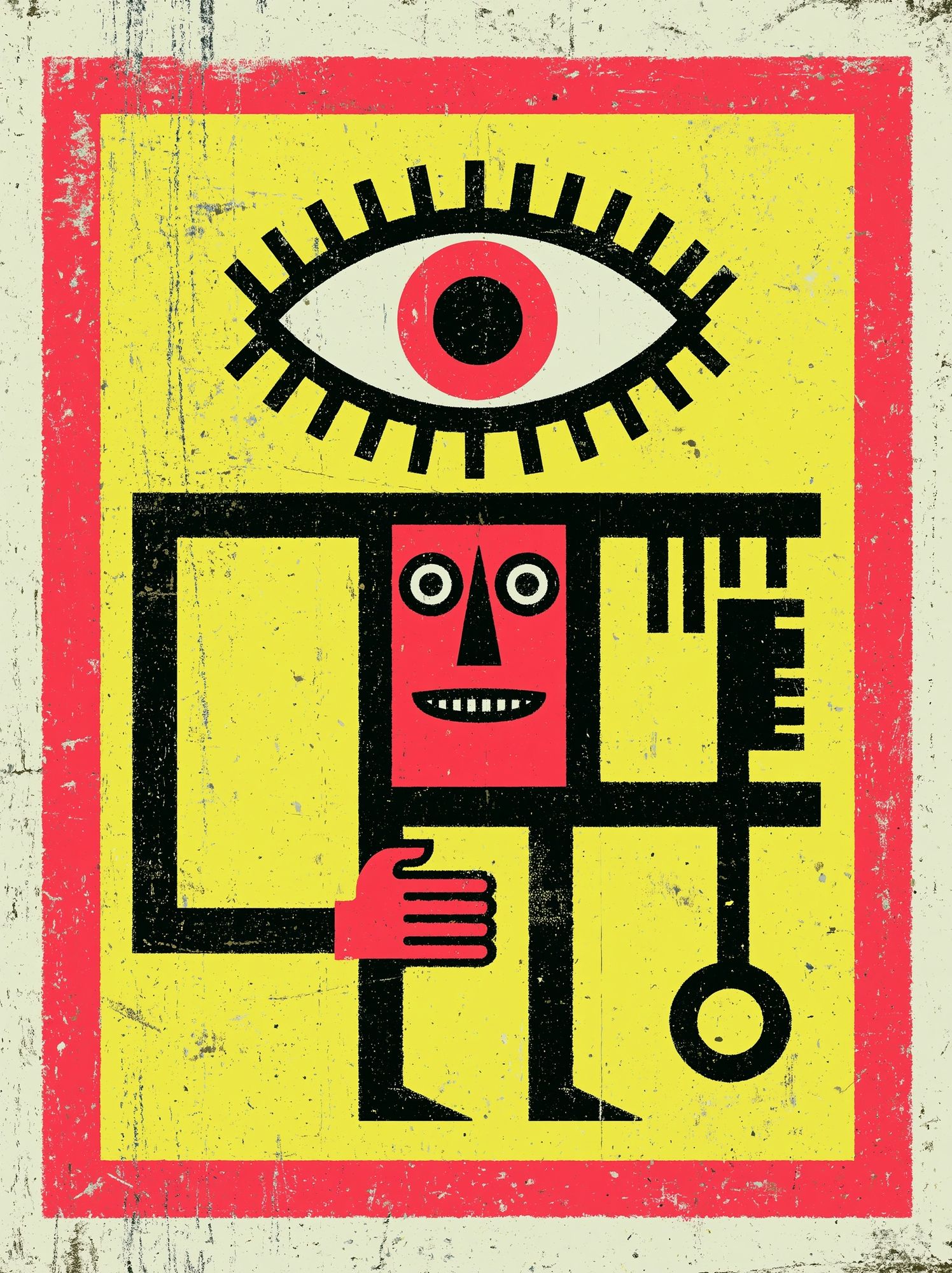 Geometric Face Abstract Poster. poster — abstract art