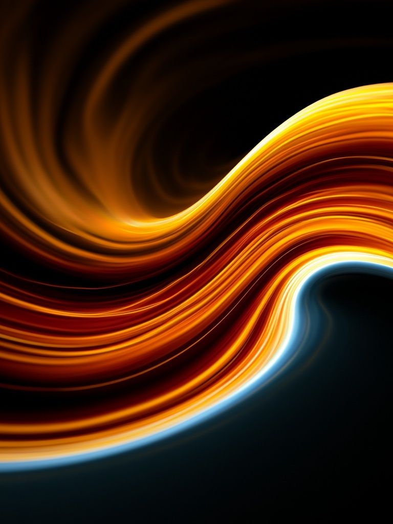 Golden Flow Abstract Poster. poster — abstract art
