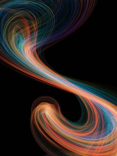 Chromatic Flow Abstract Poster.