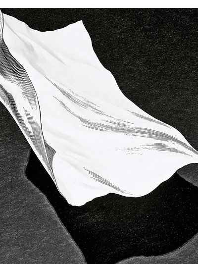 Monochrome Shell Abstract Print.