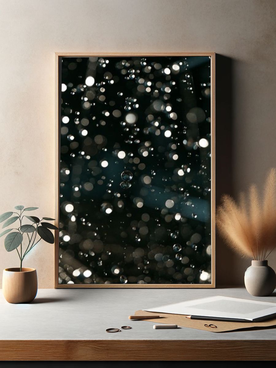 Sparkling Bokeh Abstract Poster. — room view 2