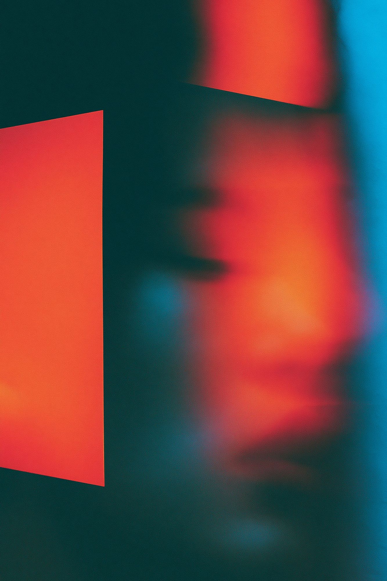 Neon Blur Abstract Poster. poster — abstract art