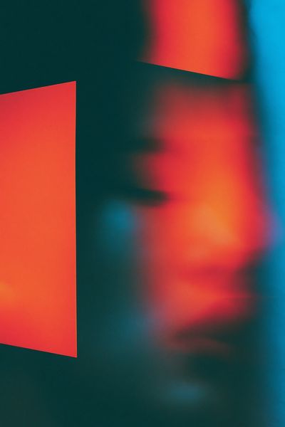 Neon Blur Abstract Poster.