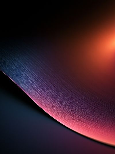 Neon Curve Abstract Poster.