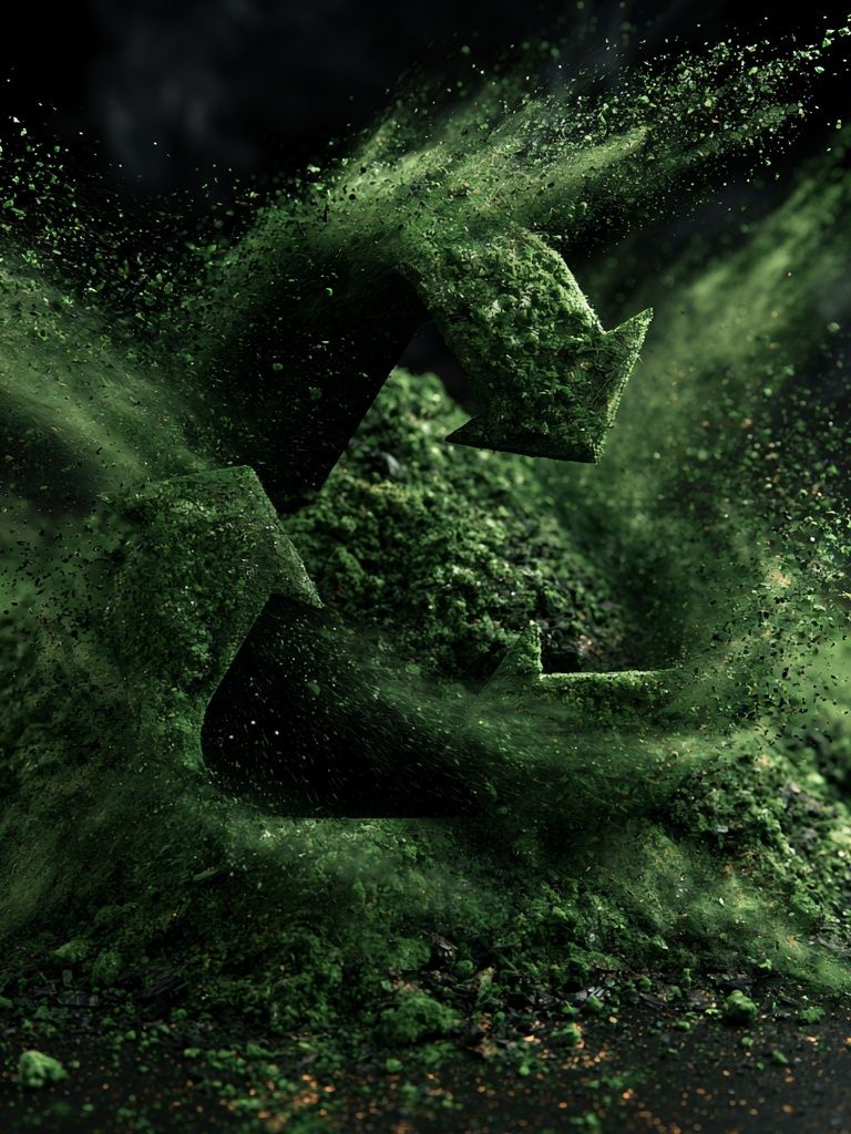 Green Particle Burst Abstract Poster. poster — abstract art