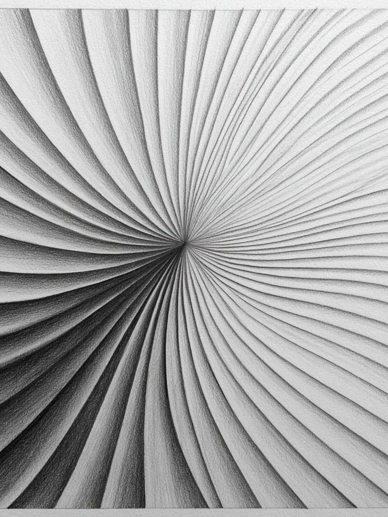 Monochrome Spiral Abstract Poster. poster — abstract art