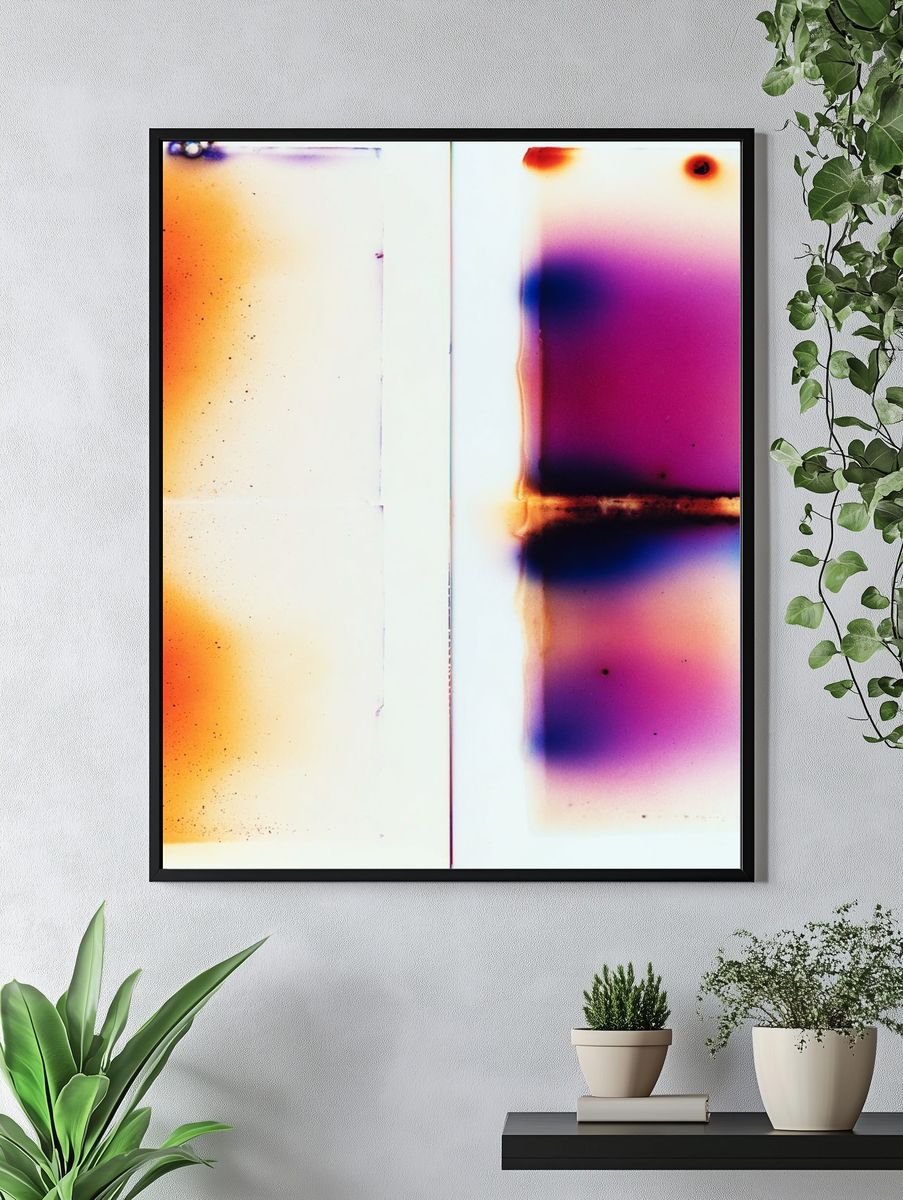 Neon Gradient Abstract Poster. — room view 4