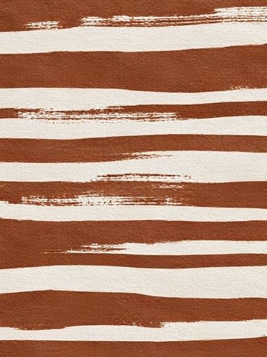 Terracotta Brush Stripe Abstract Poster. poster detail