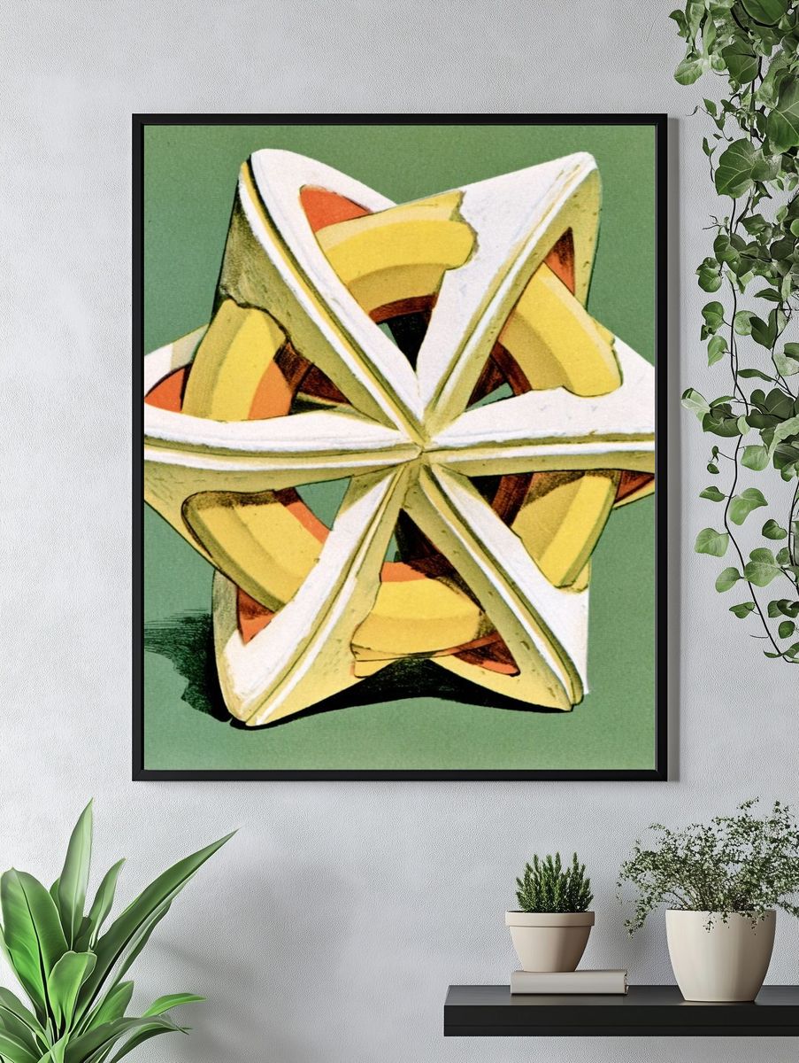 Geometric Star Abstract Poster. — room view 4