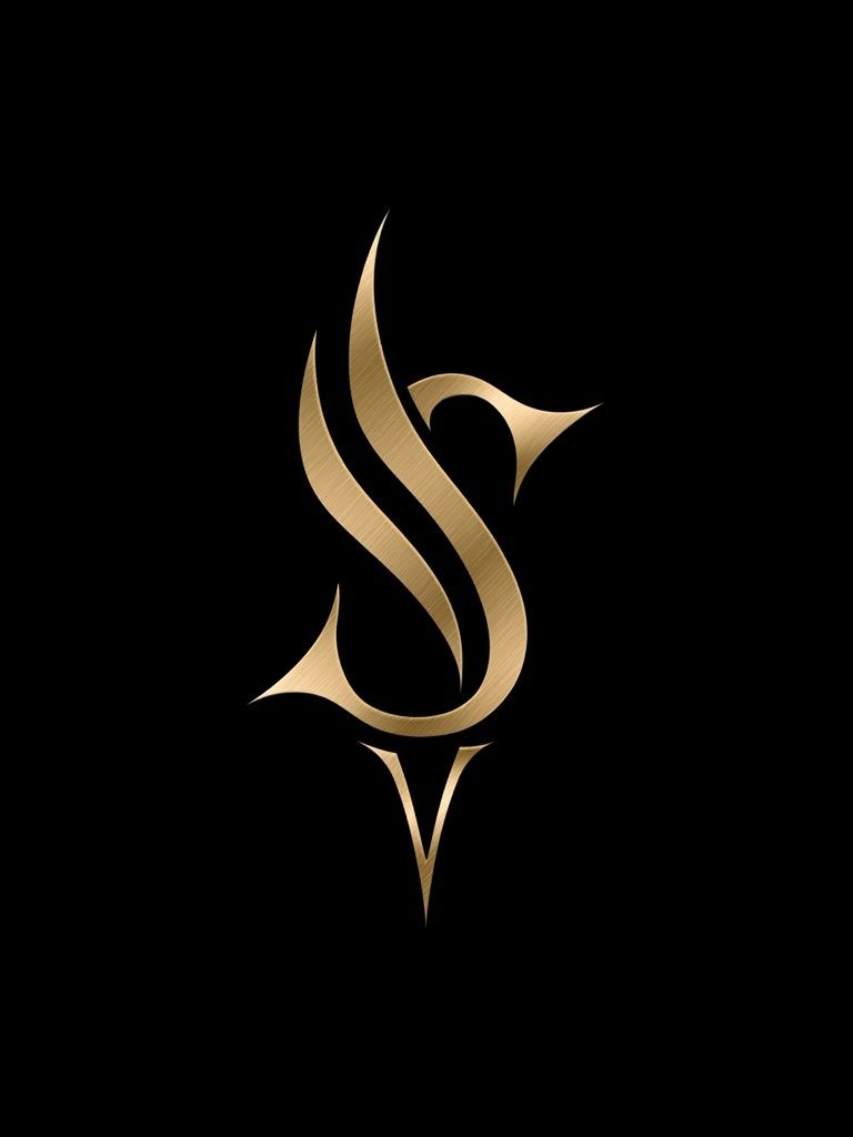 Golden Abstract Emblem Poster. poster detail