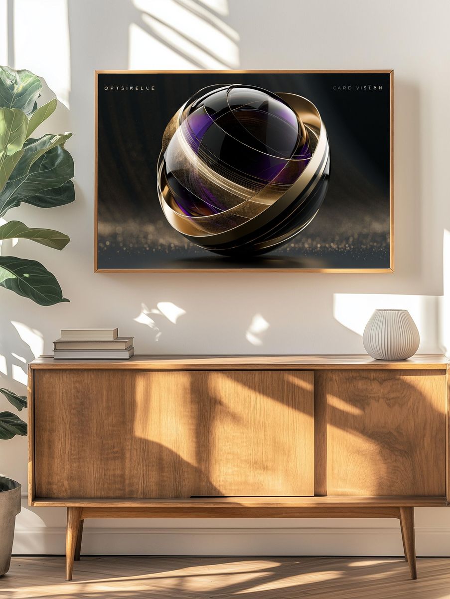 Abstract Orb Luxury Poster. — room view 3