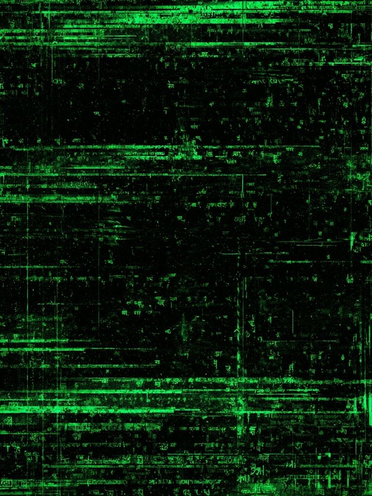Neon Green Glitch Abstract Poster. poster — abstract art