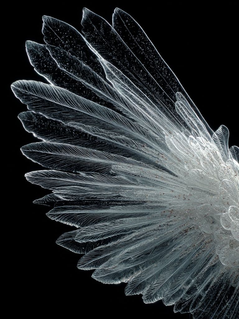Crystal Feather Abstract Print. poster detail