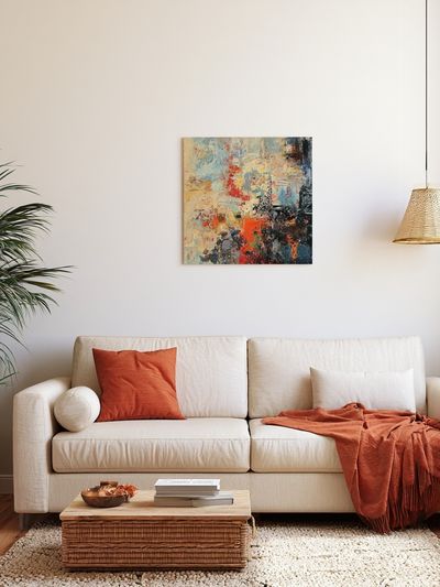 Abstract Color Burst Poster.