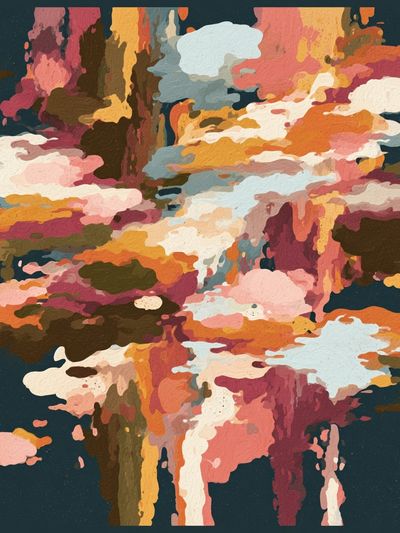 Abstract Cloud Burst Poster.