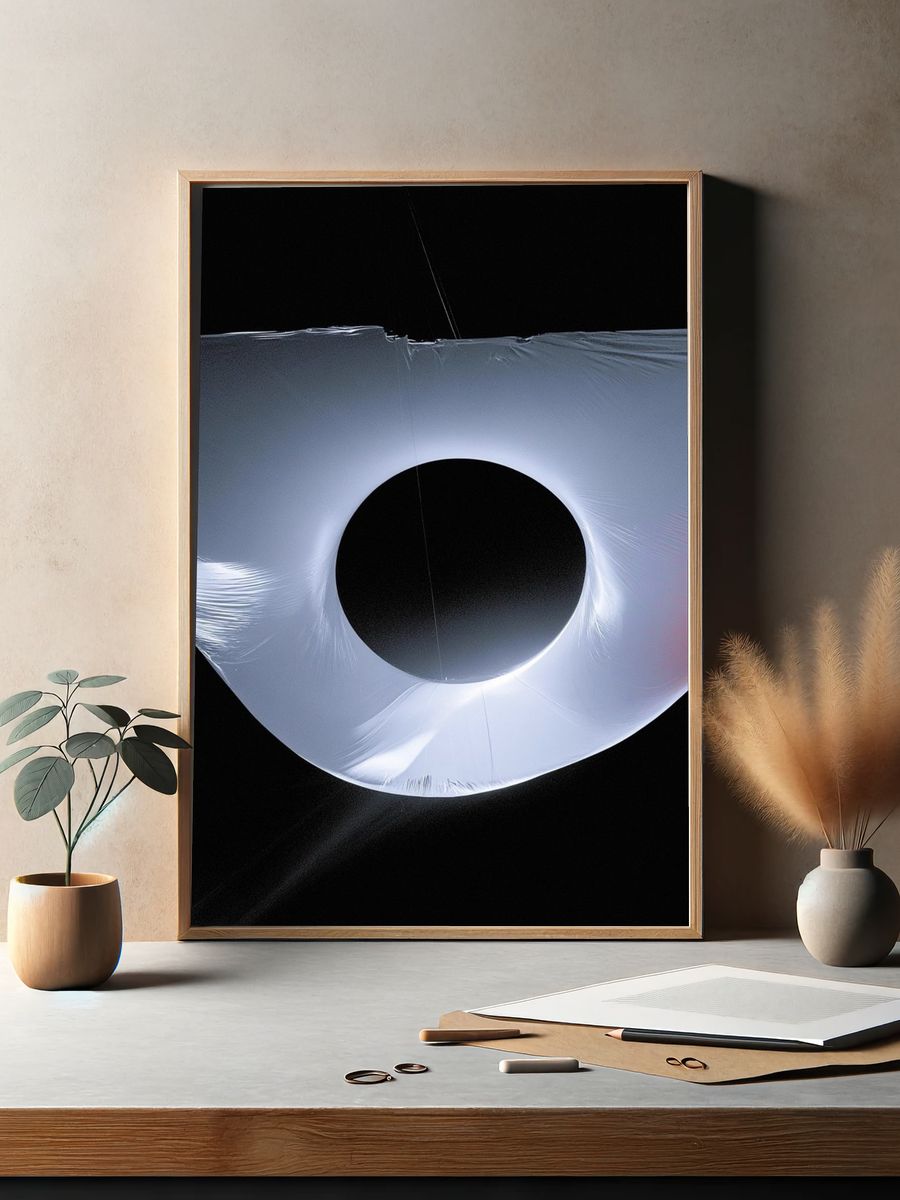 Ethereal Orbital Abstract Poster. — room view 2