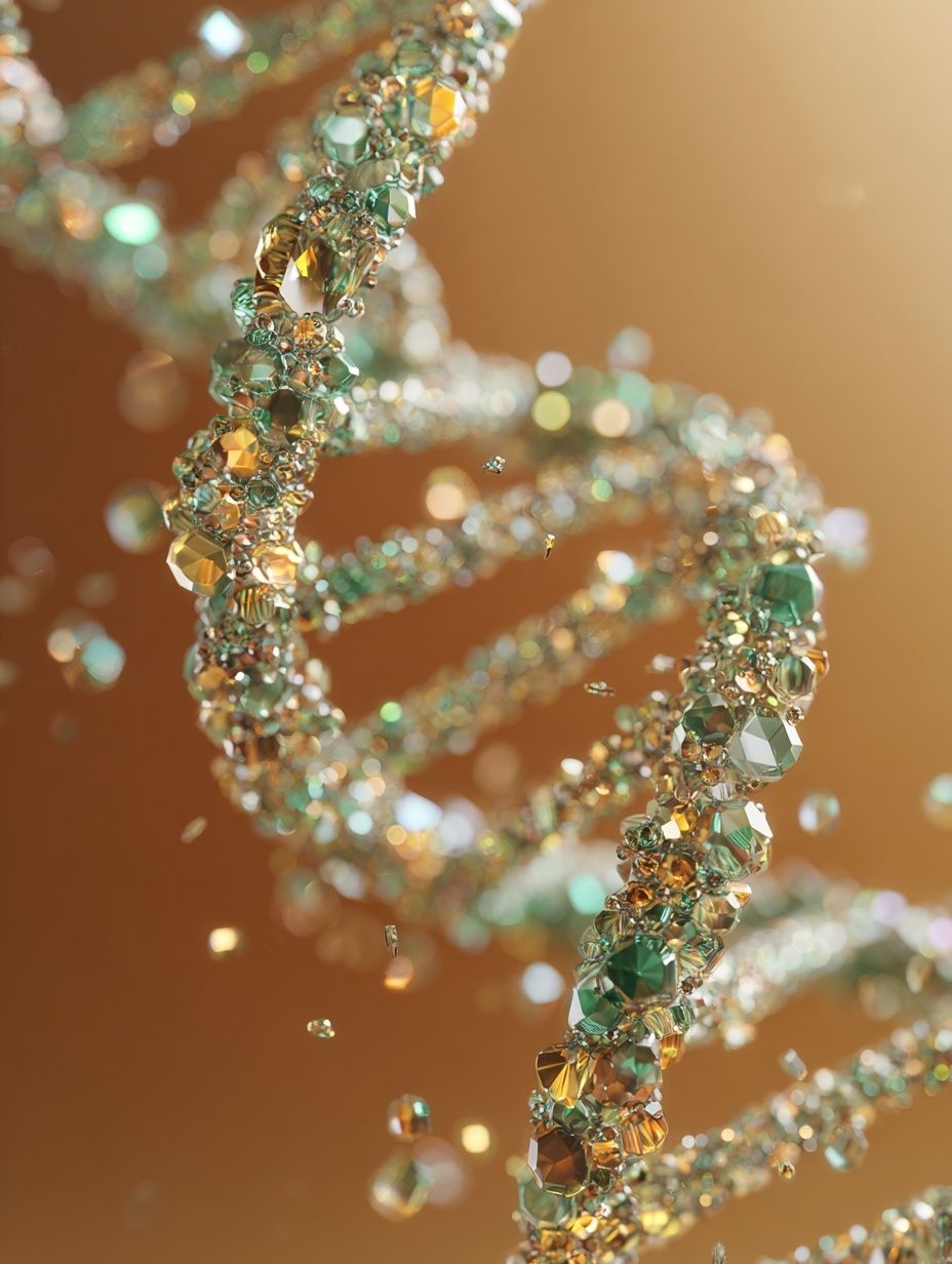 Crystal DNA Abstract Poster. poster detail
