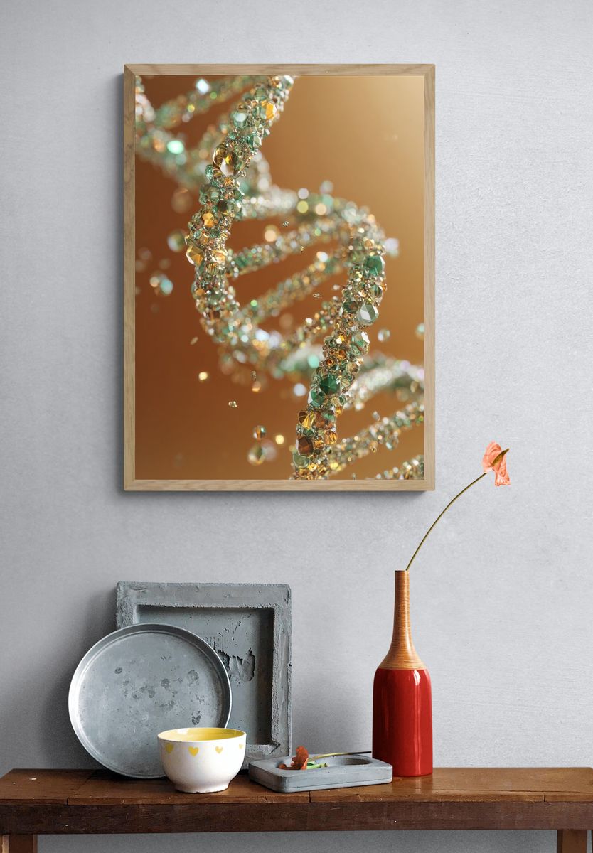 Crystal DNA Abstract Poster. — room view 3