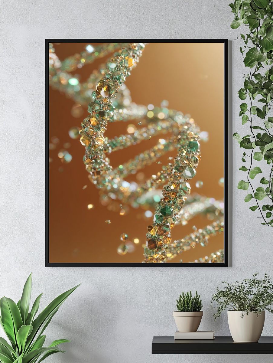 Crystal DNA Abstract Poster. — room view 4