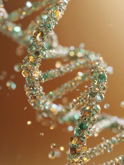 Crystal DNA Abstract Poster.