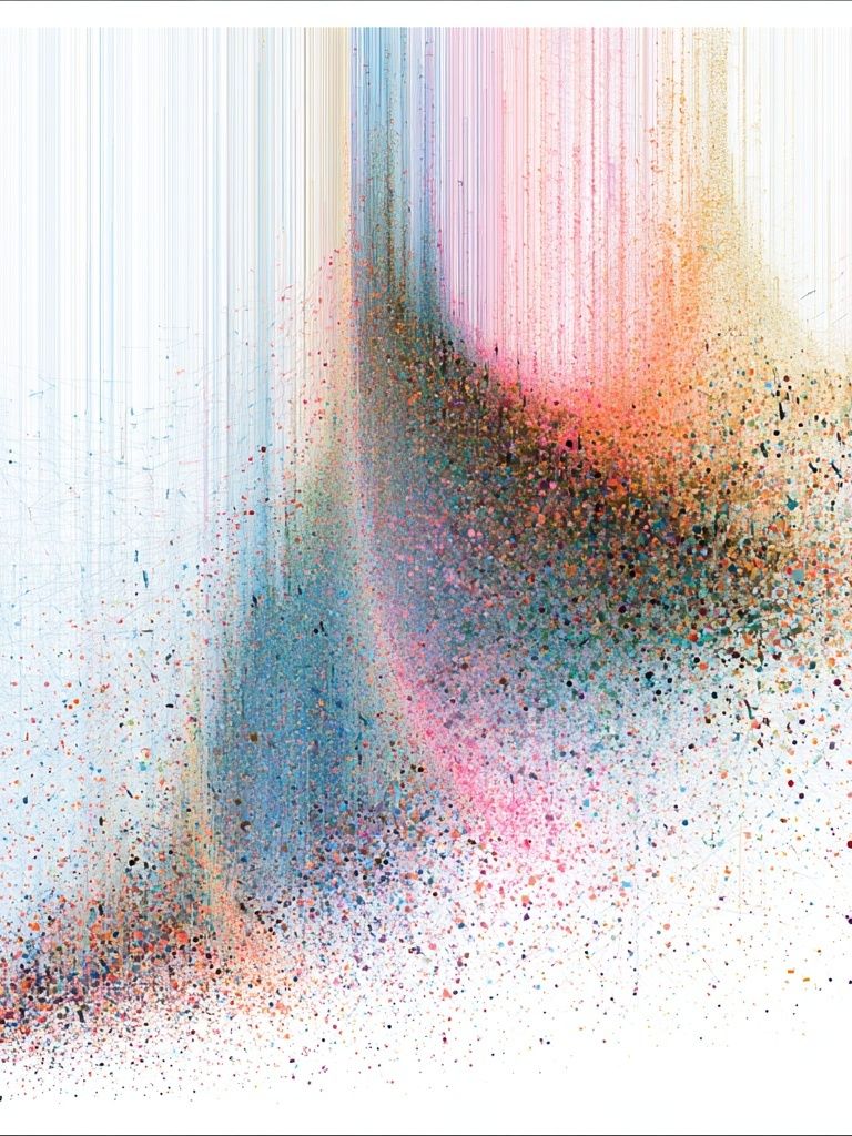 Pastel Color Burst Abstract Poster. poster — abstract art