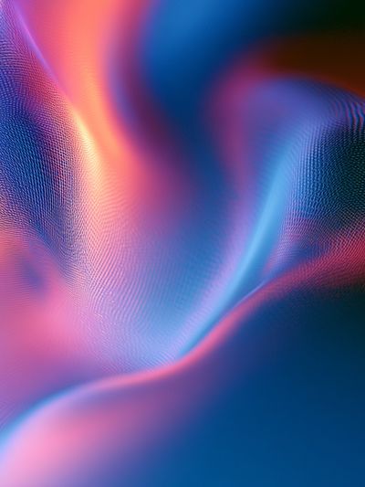 Neon Silk Abstract Poster. poster