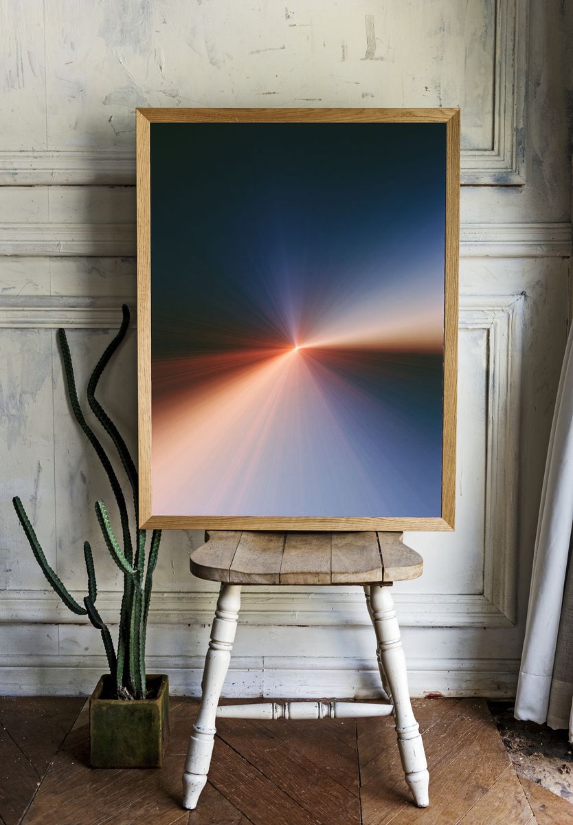 Radiant Horizon Abstract Poster. room preview