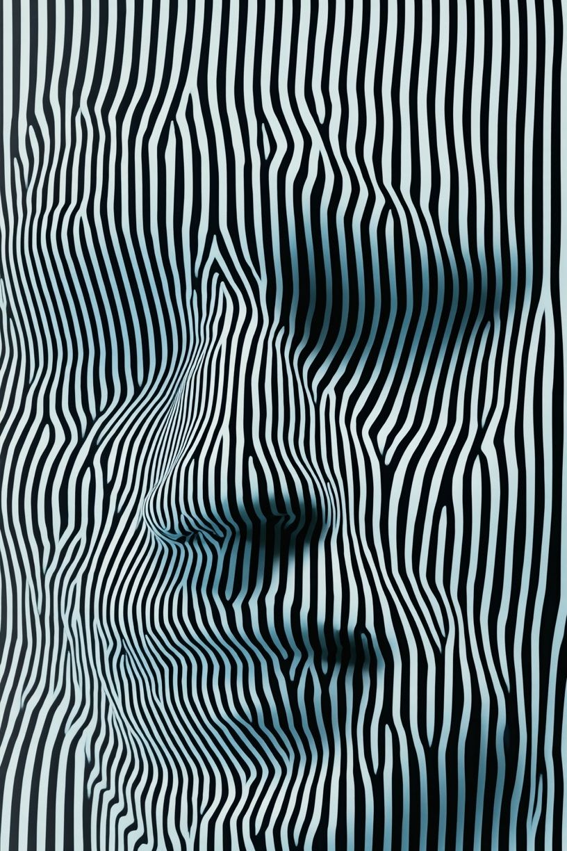Optical Zebra Stripes Abstract Poster. poster detail