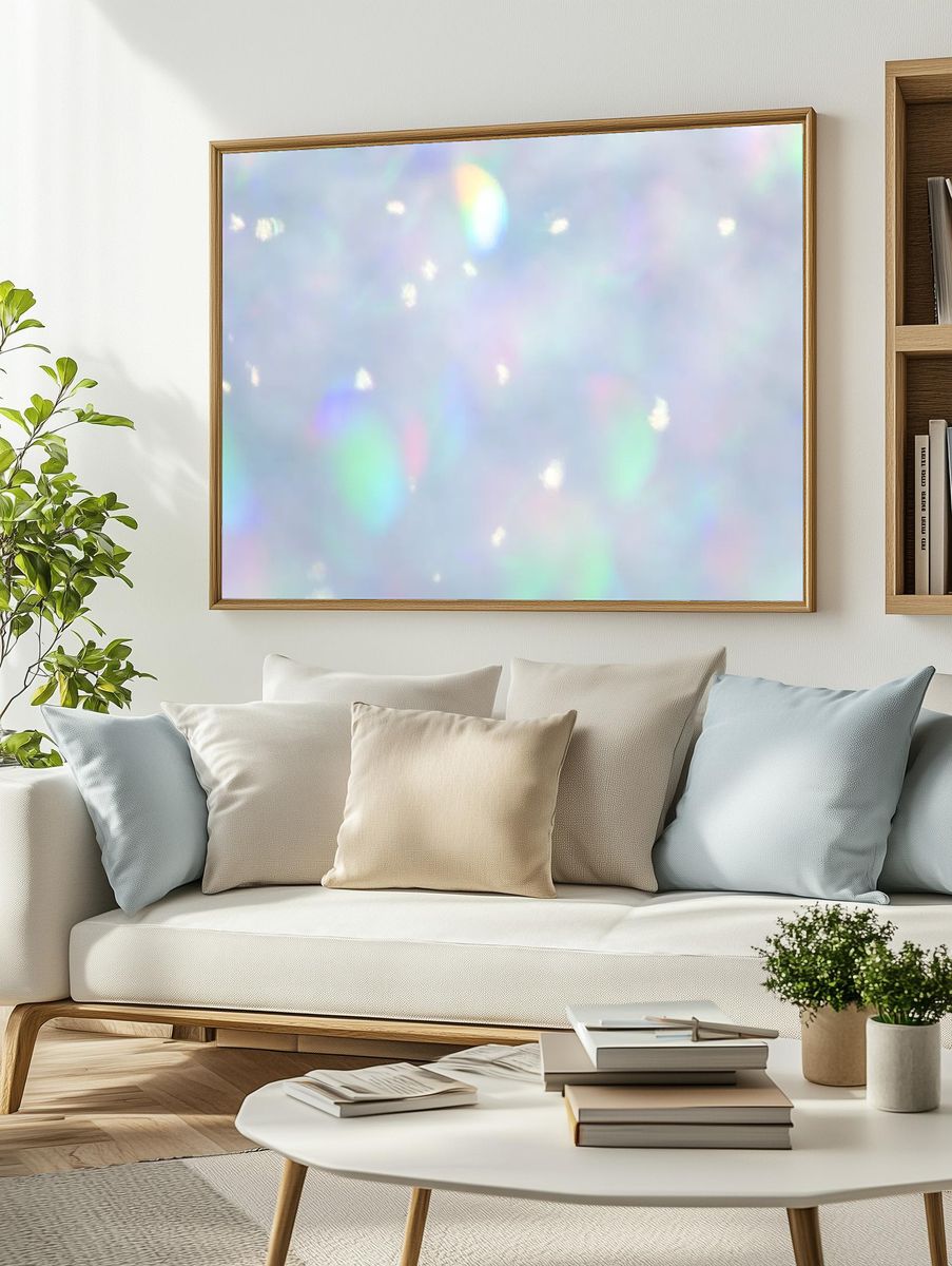 Abstract bokeh blurred lights background. — room view 2