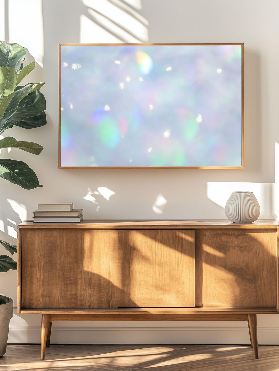 Abstract bokeh blurred lights background. — room view 3