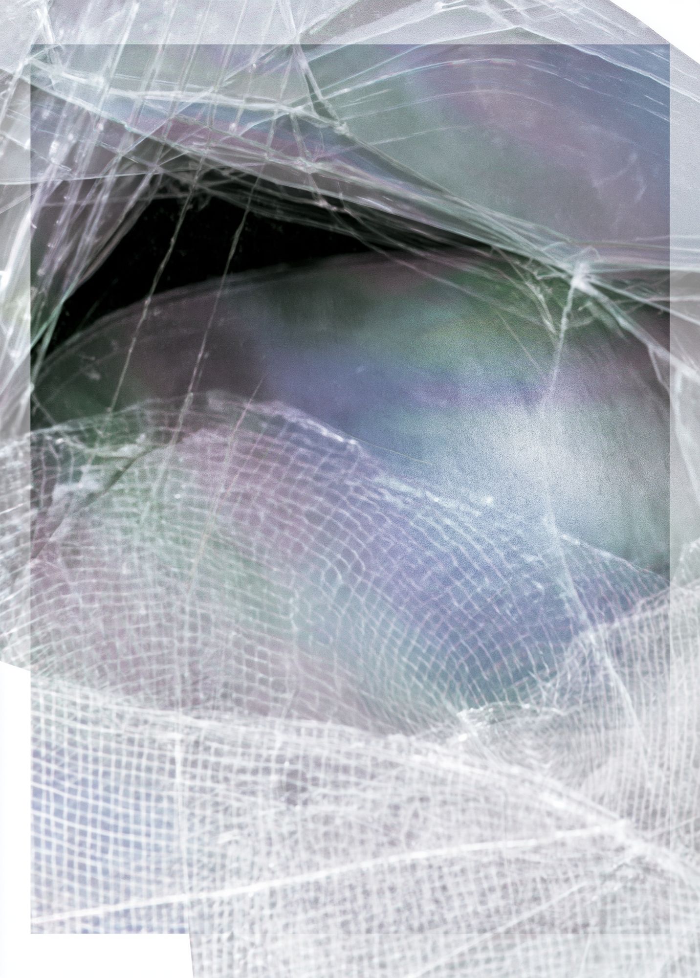 Iridescent Veil Abstract Poster. poster — abstract art