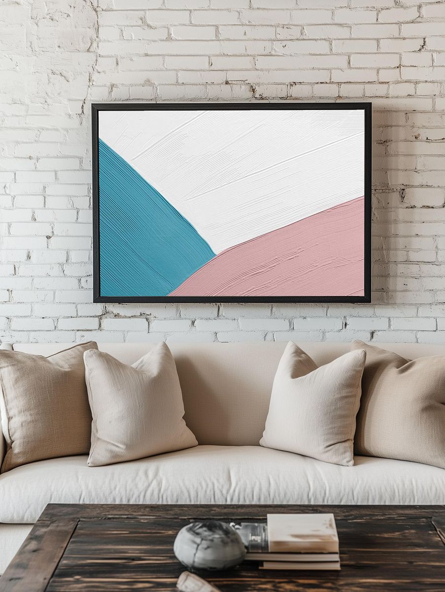 Colorful brush paint textured background room preview