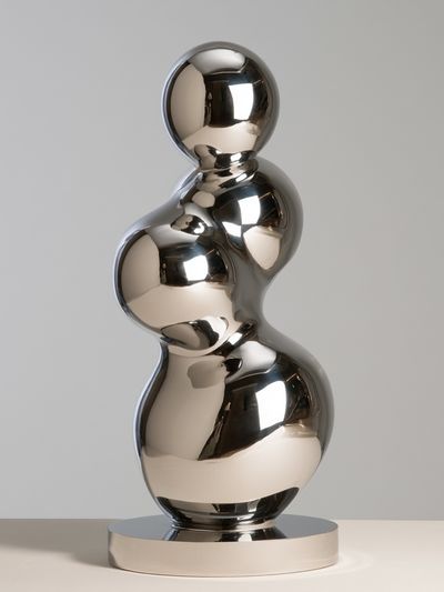 Chrome Abstract Sculpture Poster.