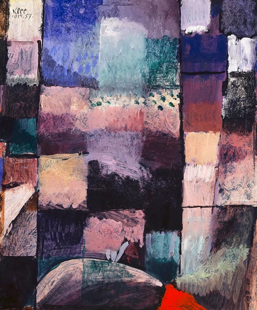 motif Hammamet (1914) painting high. poster — abstract art