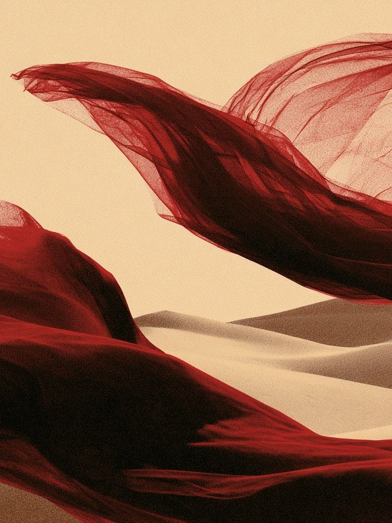 Desert Veil Abstract Print. poster detail
