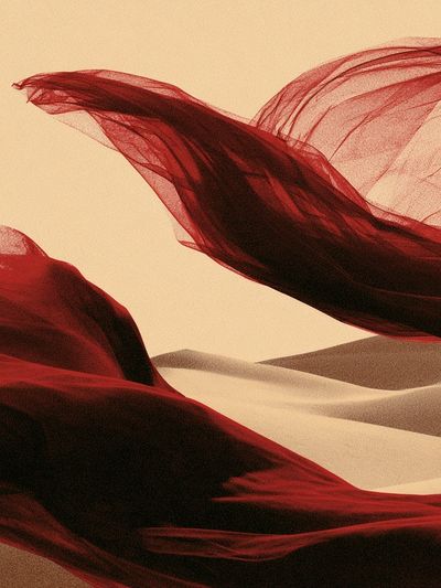 Desert Veil Abstract Print.