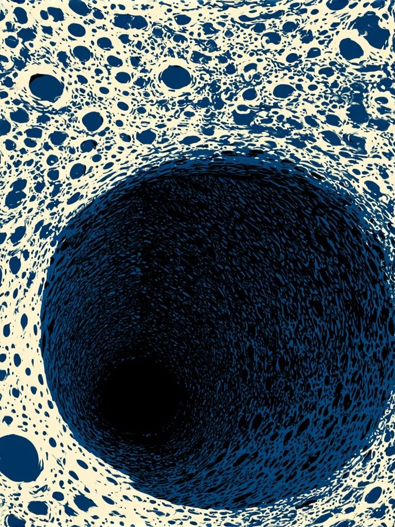 Blue Cosmic Vortex Abstract Poster. poster detail