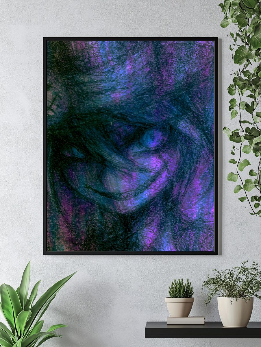 Nebula Swirl Abstract Poster. — room view 4