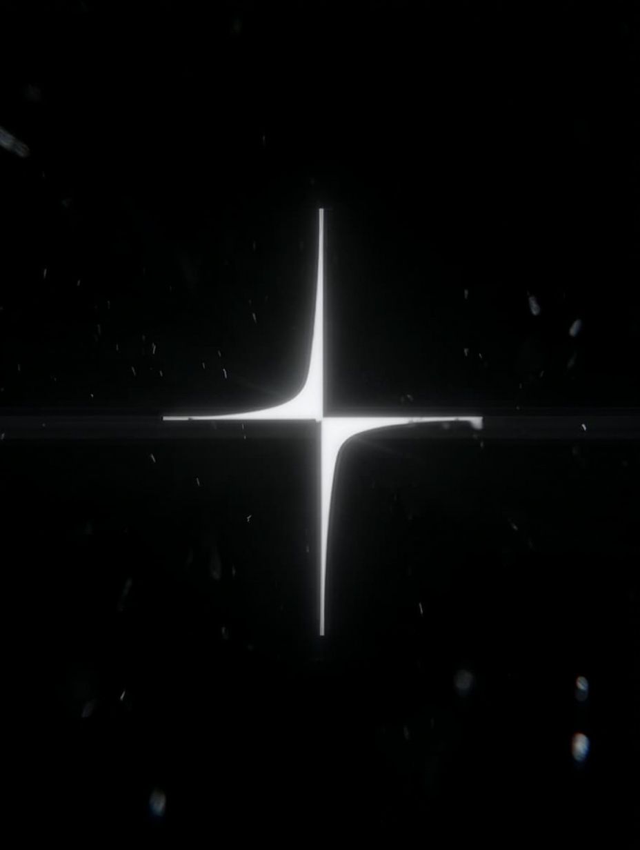 Minimal Starburst Black-White Poster. poster detail