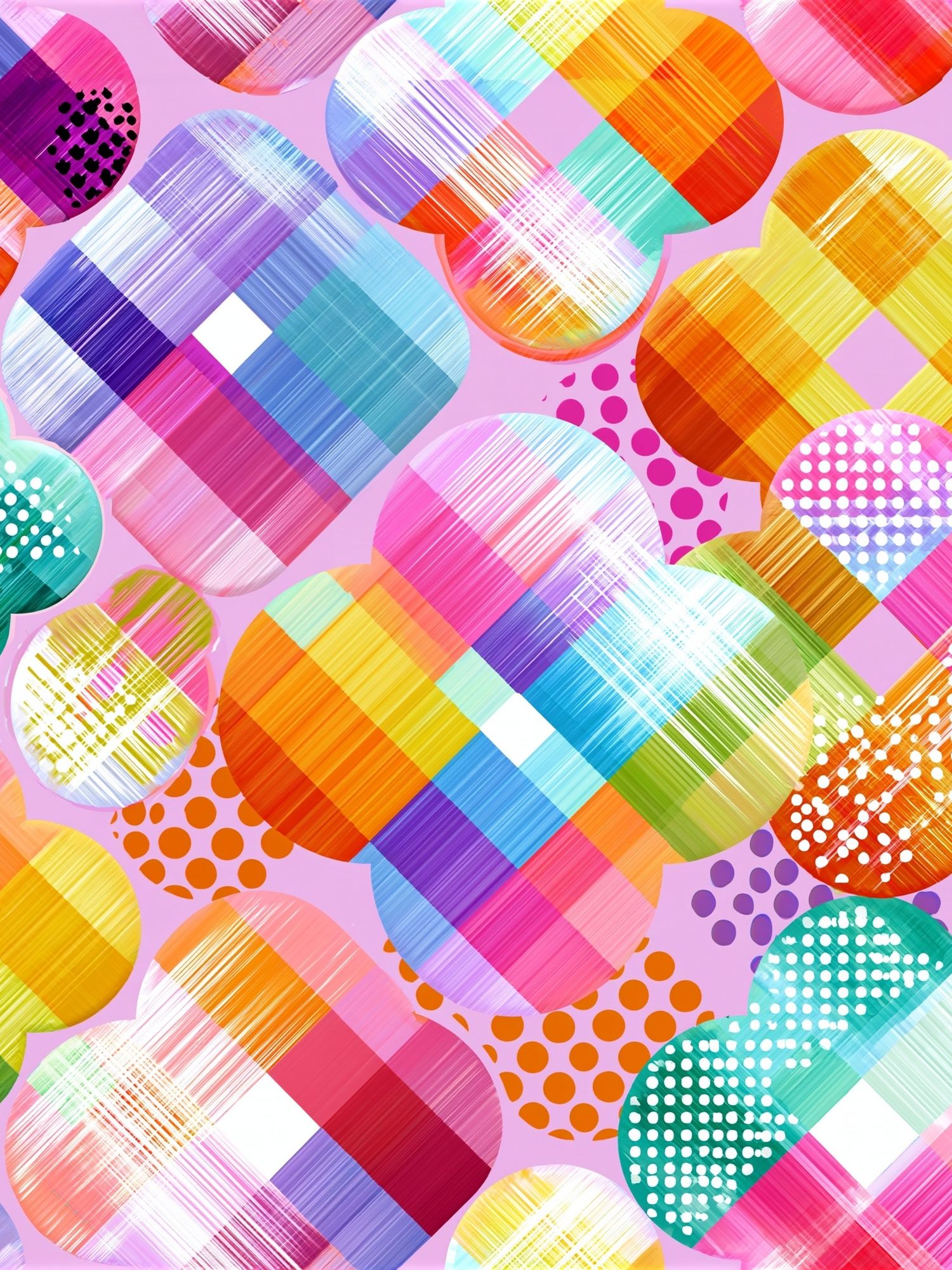 Colorful Geometric Circles Abstract Poster. poster — abstract art