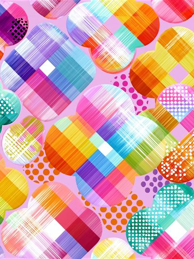 Colorful Geometric Circles Abstract Poster.