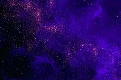 Purple Cosmic Nebula Abstract Poster.