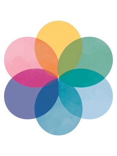Pastel Petal Geometry Poster.