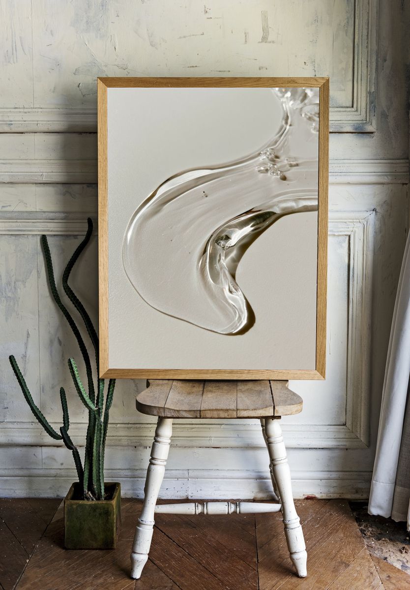 Glass Fluid Abstract Poster. room preview