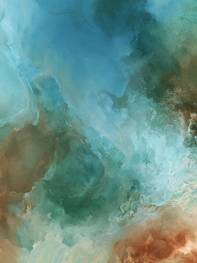 Oceanic Cloudscape Abstract Poster. poster