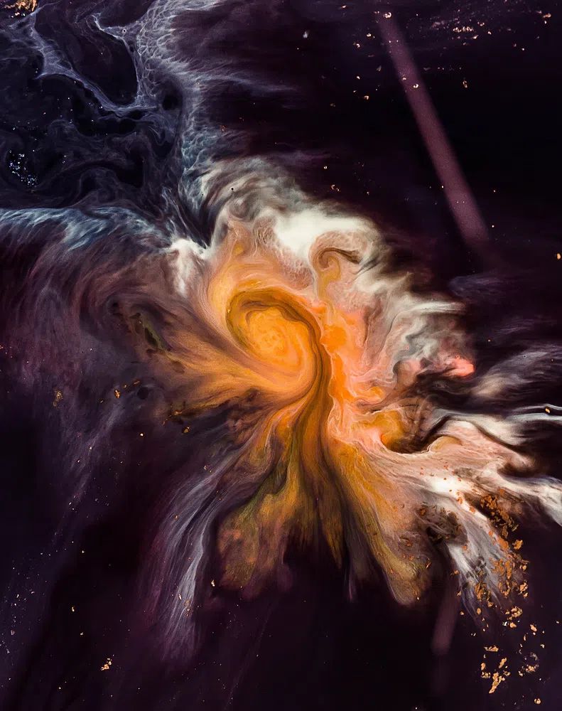 Space story. poster — abstract art