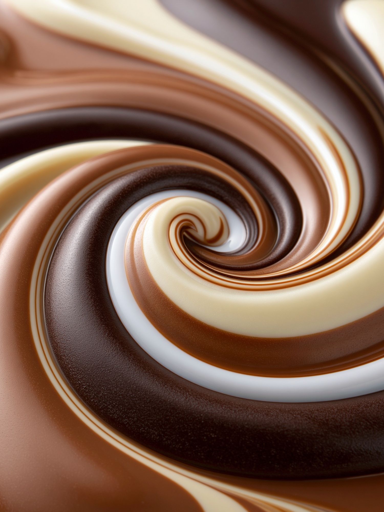 Chocolate Swirl Abstract Poster. poster detail