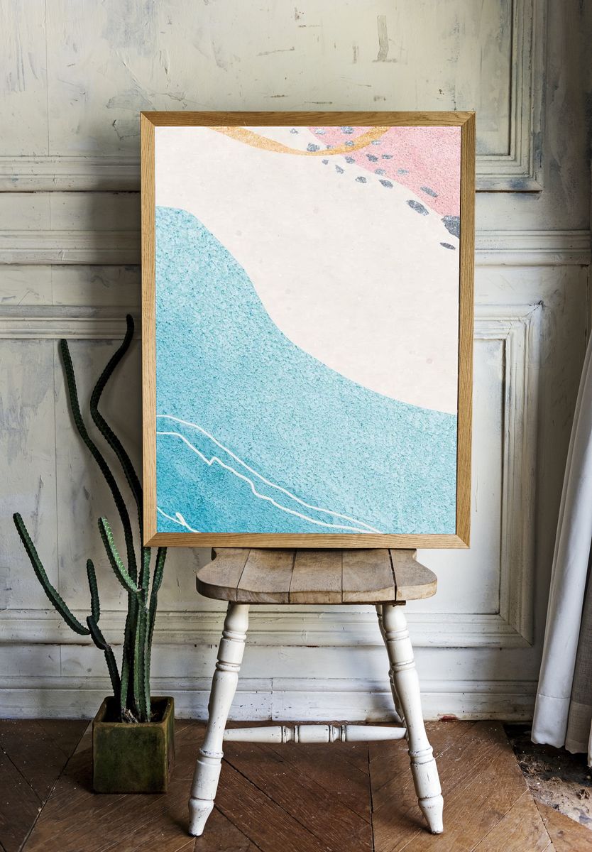 Pastel contemporary Memphis textured mobile. room preview