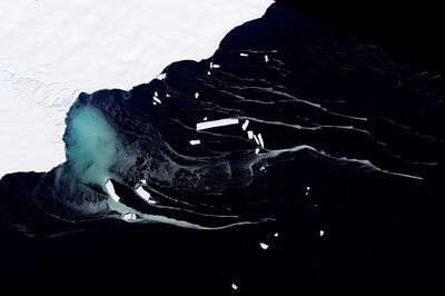 Mackenzie Bay, Antarctica ice shelf. poster