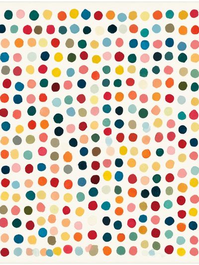 Color Dot Pattern Abstract Poster.